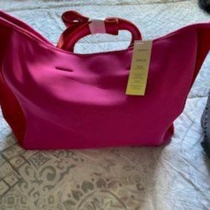 Summersalt beach tote in pink/red